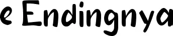 e Endingnya