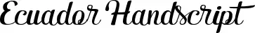 Ecuador Handscript