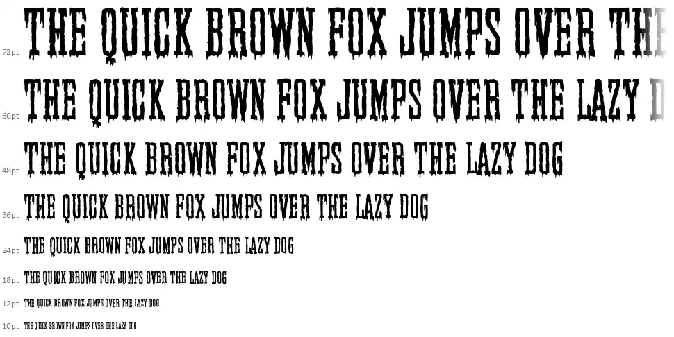 Elegant & Creepy Companyfont waterfall