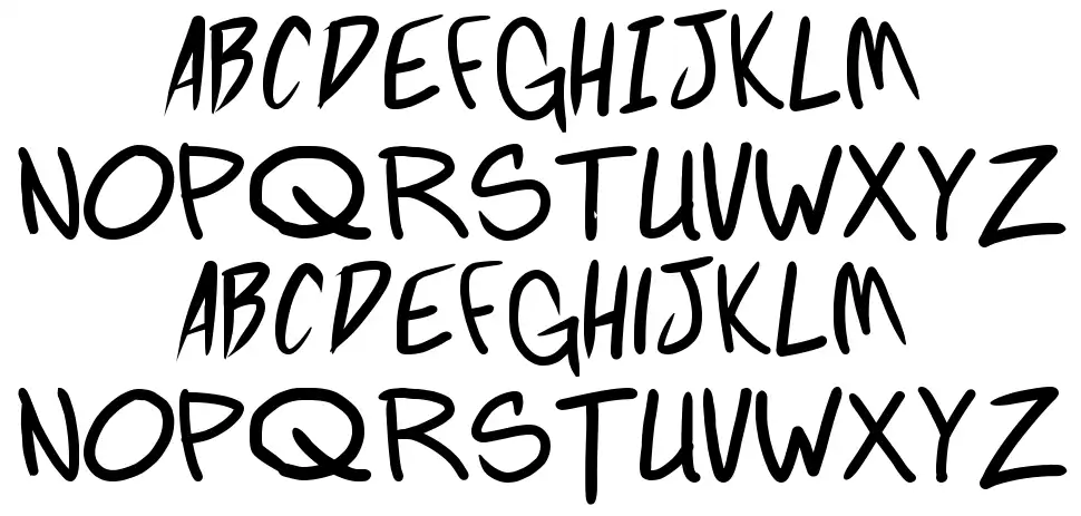 Fighting Wordzfont specimens