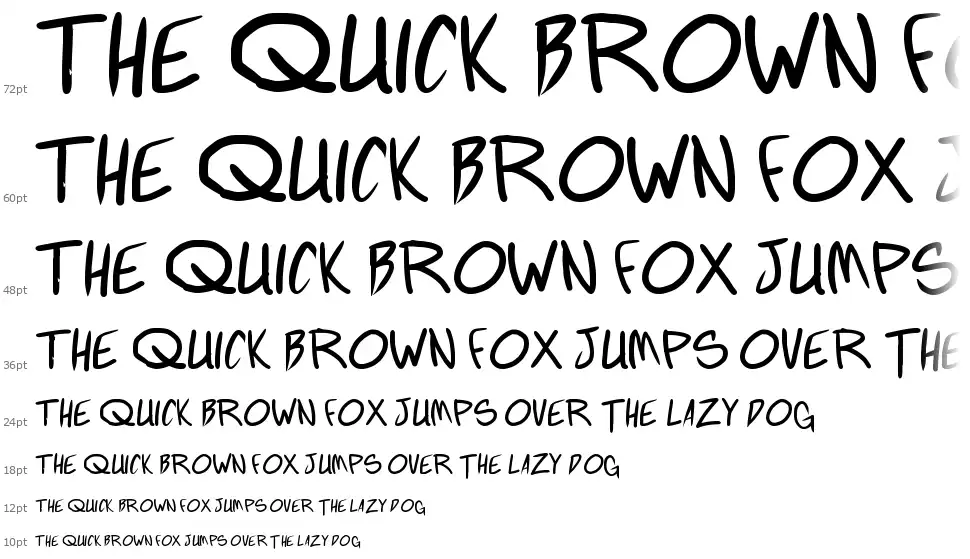 Fighting Wordzfont waterfall