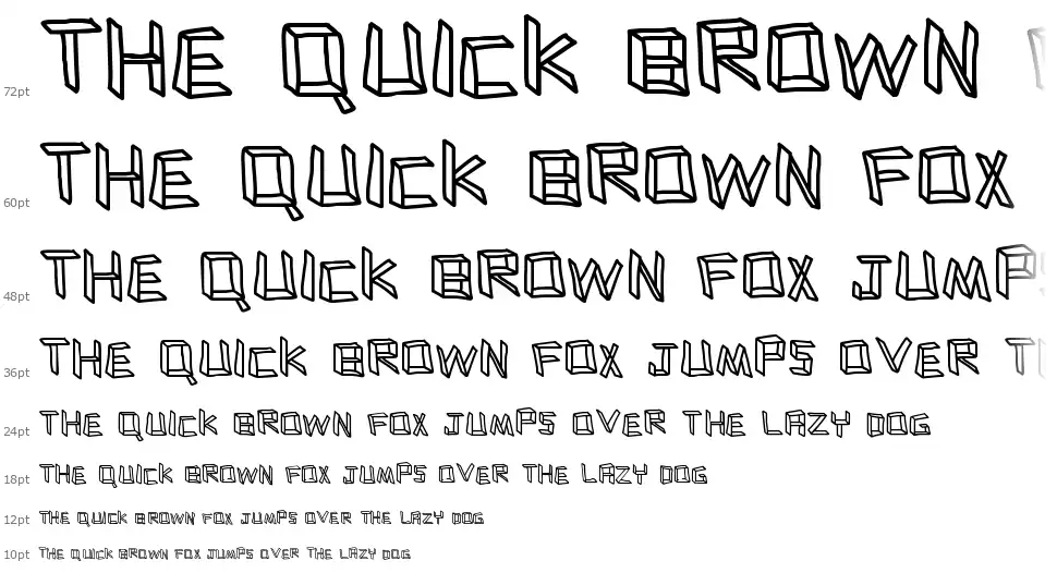 Flatboardfont waterfall