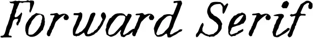 Forward Serif