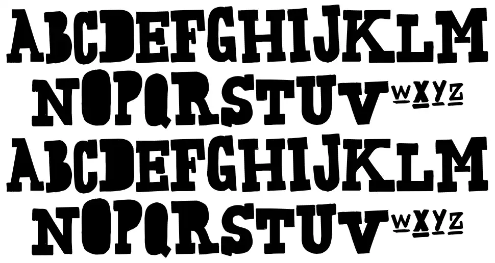 Freaking Strangefont specimens