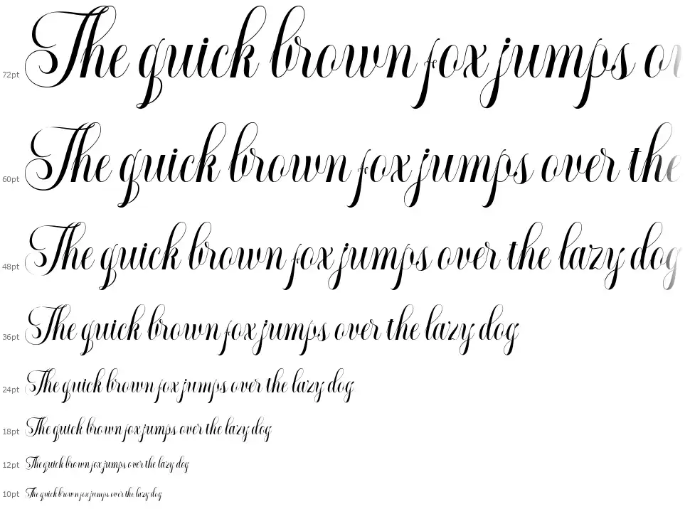 Generale Scriptfont waterfall