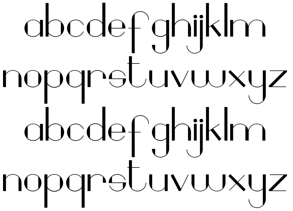 Geobrijelfont specimens