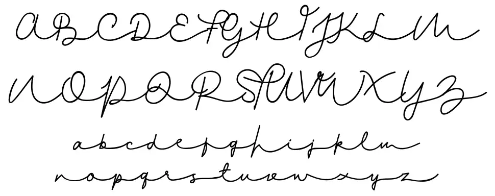 Gladys Scriptfont specimens