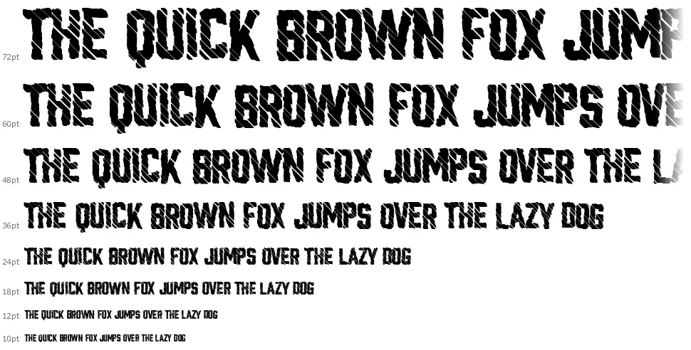 Glitchlandfont waterfall