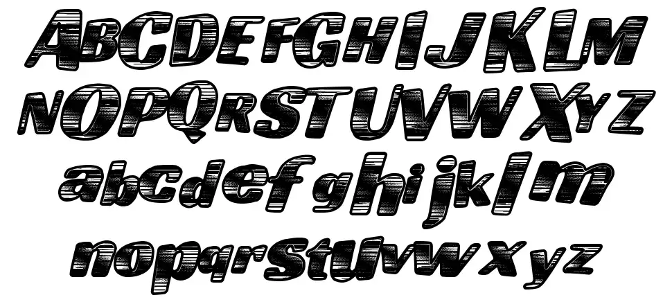 Going Fastfont specimens