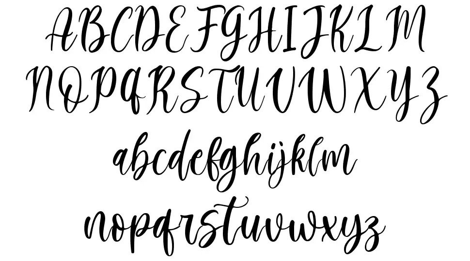 Golden Momentfont specimens