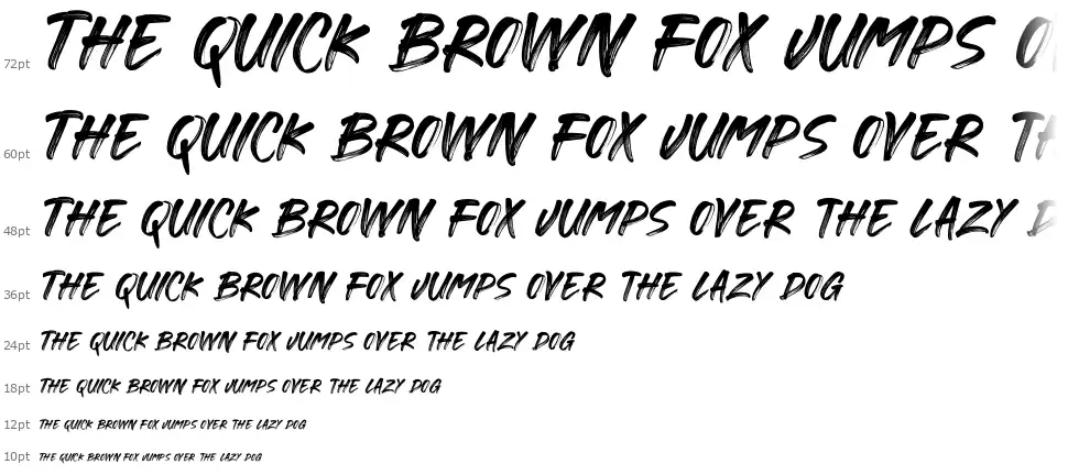 Gorock Brushfont waterfall