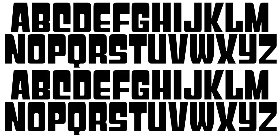 GyparodyRg-Regularfont specimens