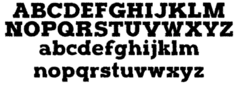 Halftone Posterfont specimens
