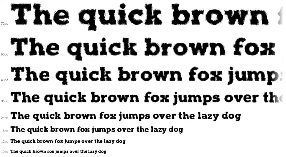 Halftone Posterfont waterfall