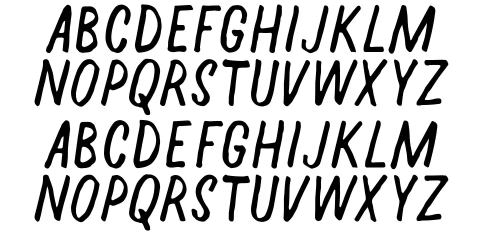 Halfwayfont specimens