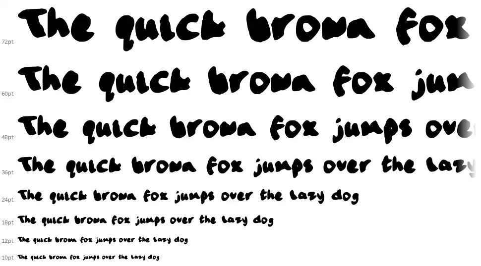 Handwritingfont waterfall