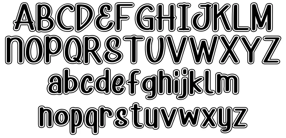 Happy Cartoonfont specimens