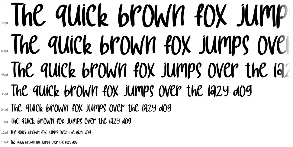 Hello Babyfont waterfall