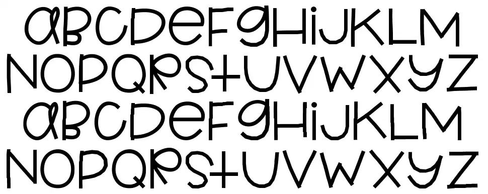 Hello Kindergartenfont specimens