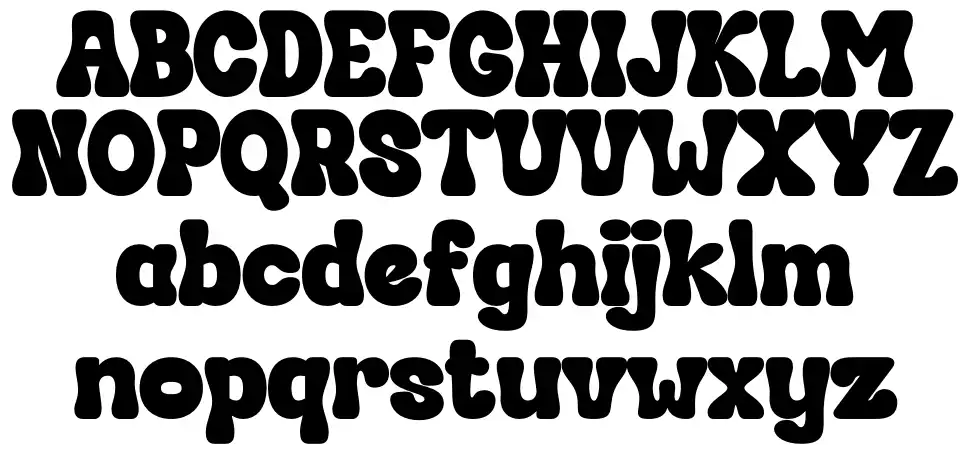 Hendrix Bubblefont specimens