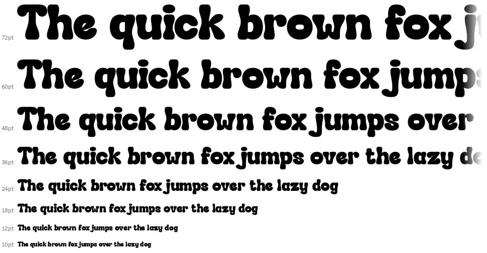 Hendrix Bubblefont waterfall