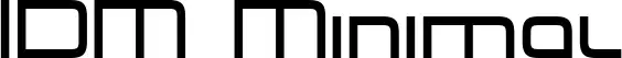 IDM Minimal