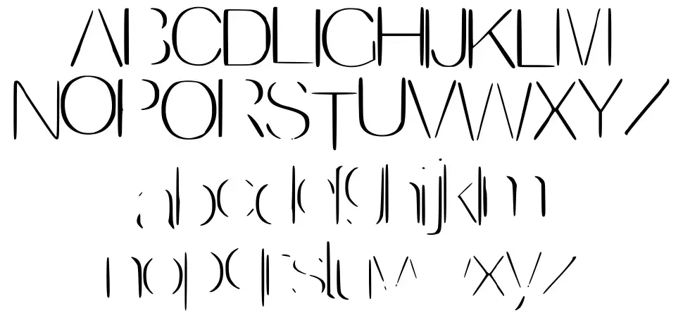 Invisiblefont specimens