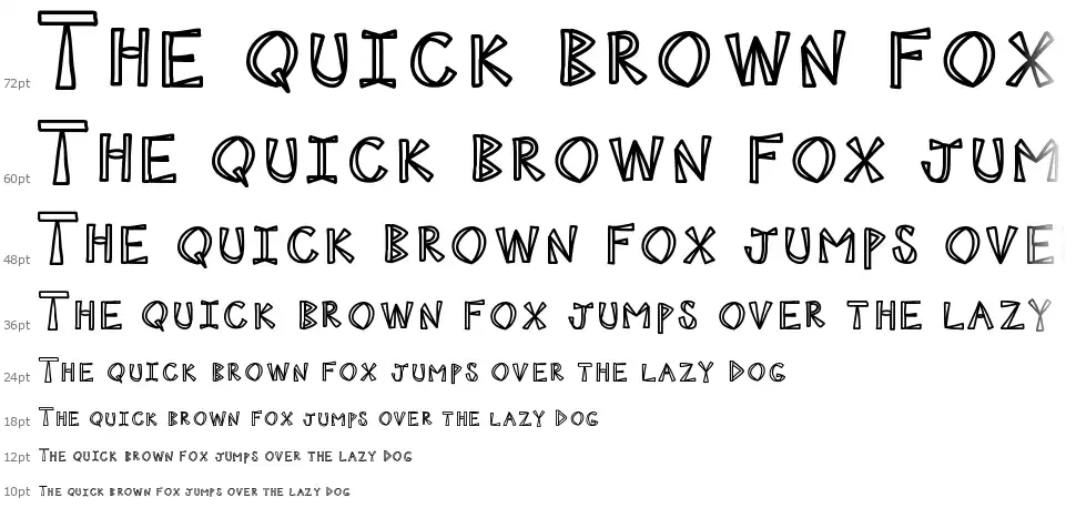 KB Ninja Powerfont waterfall