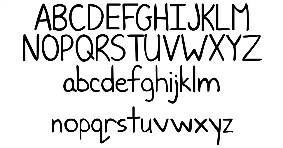 KG June Bugfont specimens