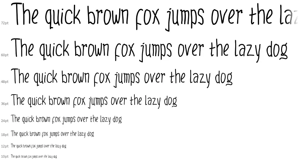 Kidtypefont waterfall