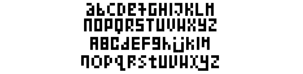 Kollection Bitmapfont specimens
