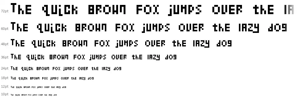 Kollection Bitmapfont waterfall
