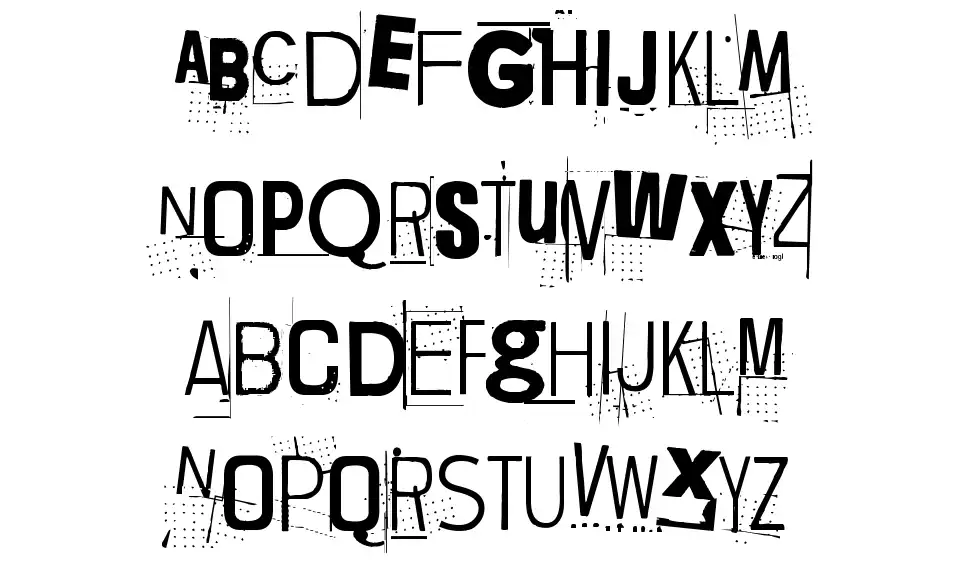 Lievidencefont specimens