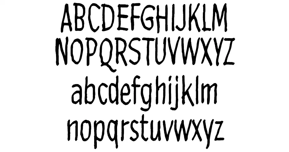 Lost in the supermarketfont specimens
