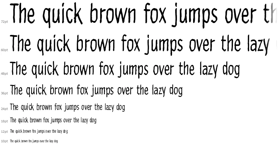 Lost in the supermarketfont waterfall