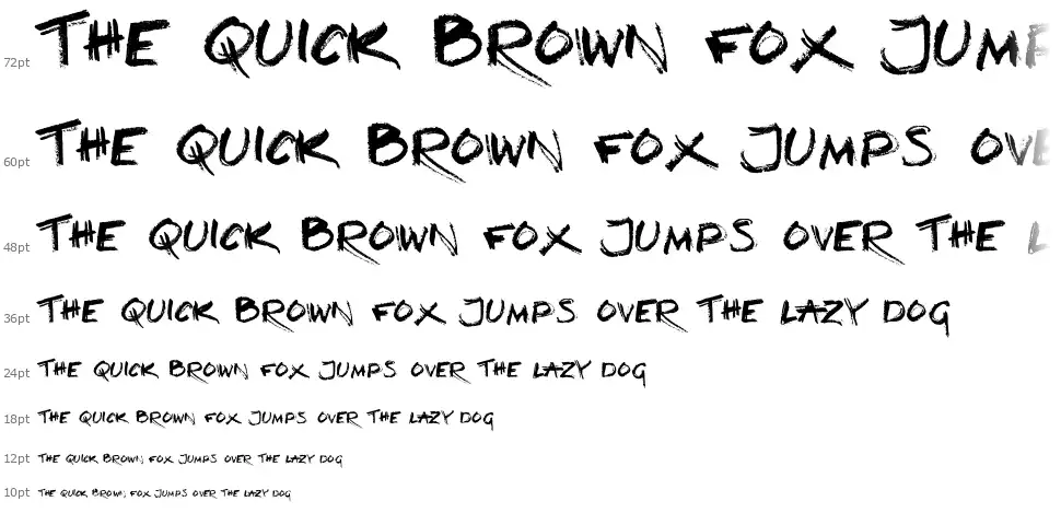 Loud and Clearfont waterfall