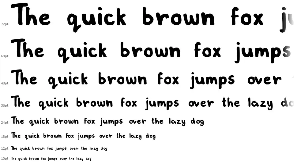 Lovelexie Handwrittenfont waterfall