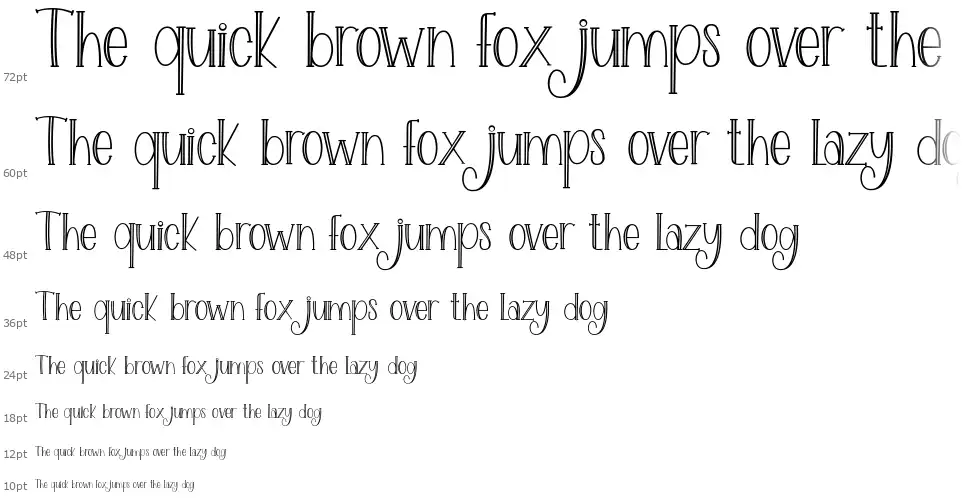 Lovely Familyfont waterfall
