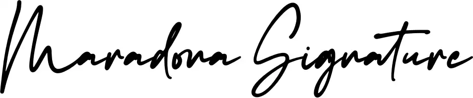 Maradona Signature