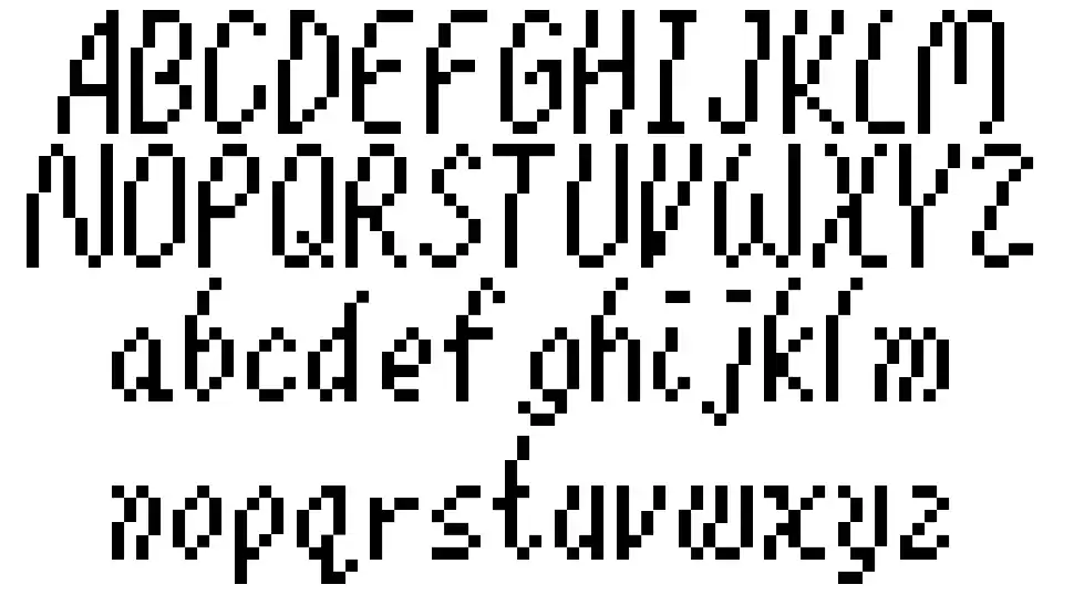 Mario 64font specimens
