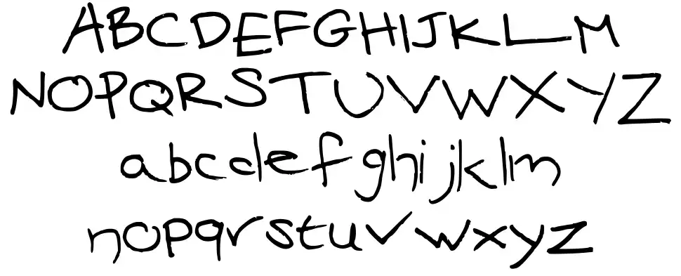 Mari's Handwritingfont specimens