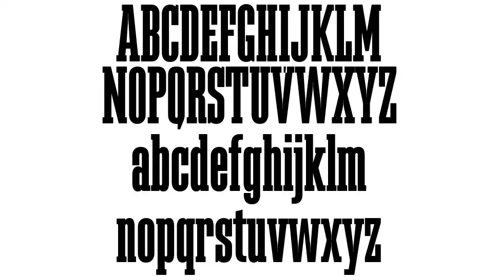 Megalito Slabfont specimens