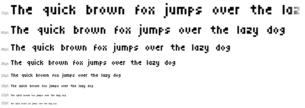 MiniPowerfont waterfall