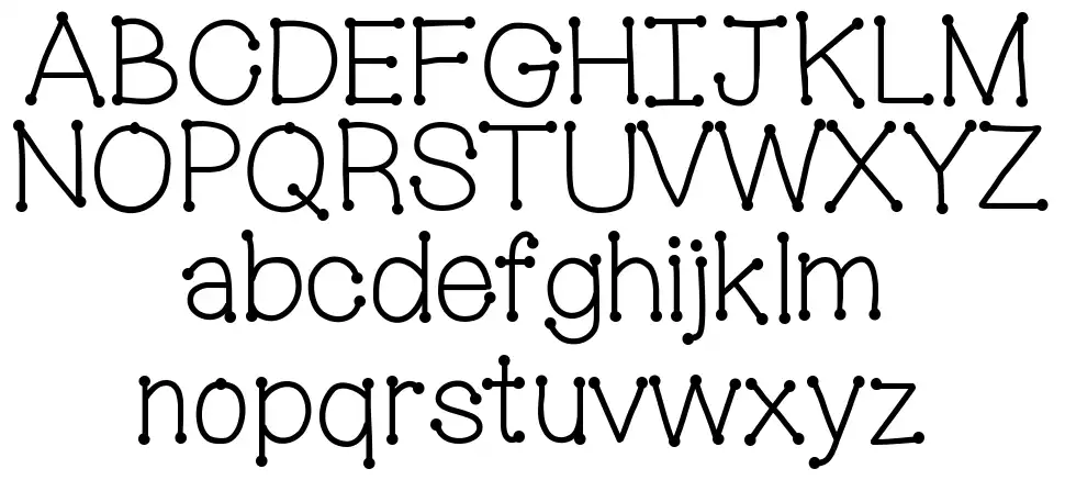 Mix Connect Dotsfont specimens