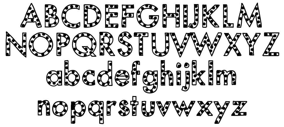 Mix Spottedfont specimens