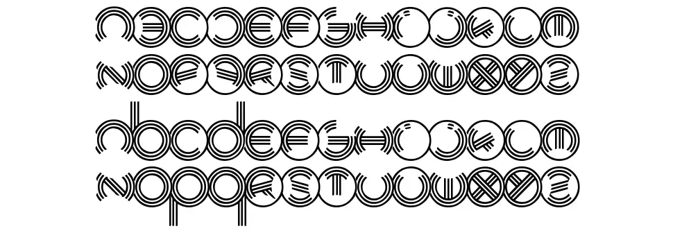Modern Ringflashfont specimens