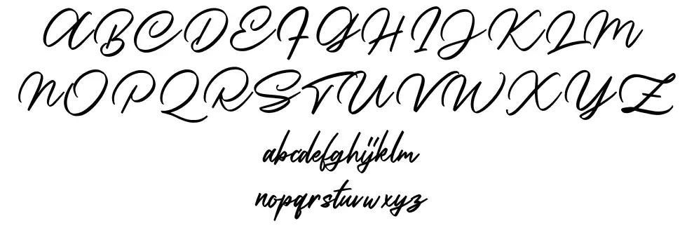 Nedilan Scriptfont specimens