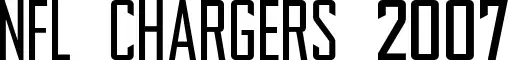 NFL Chargers 2007