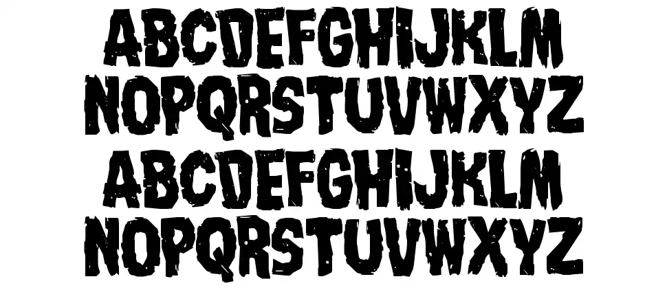 Nightmare Alleyfont specimens