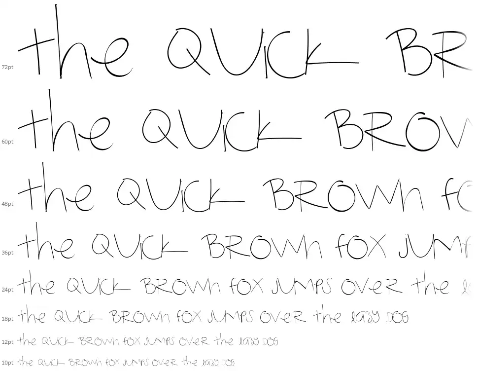 Not My Handwritingfont waterfall